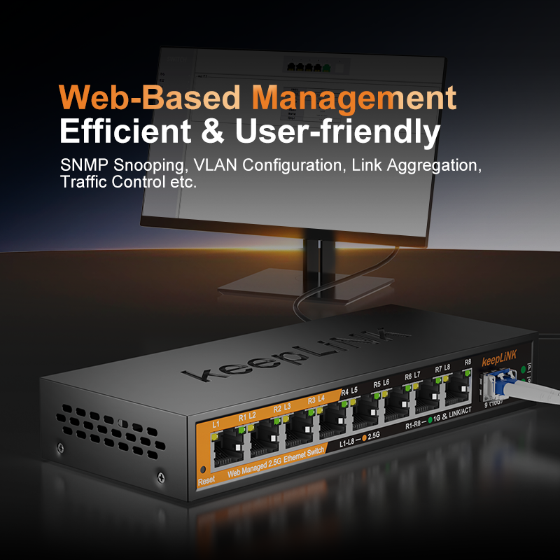 KeepLiNK KP-9000-9XHML-X Switc - Sfp+ 10G Managed Switch 8 Port recensione e prezzo