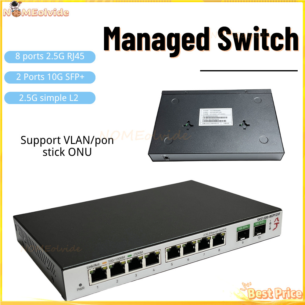 Switch Xikestor SKS1200 Sempli - Sfp+ 10G Managed Switch 8 Port recensione e prezzo